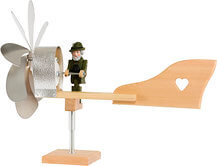 Windrad mit Jäger Windrad mit Jäger