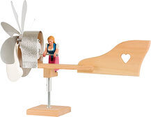 Windrad mit Frau Windrad mit Frau