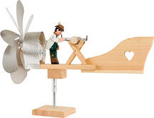 Windrad mit Holzsäger Windrad mit Holzsäger