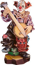 Clown banjo player