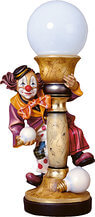 Electrical lamp clown with bow