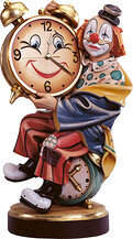 Clown con orologio funzionante