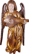 "Pacher" angel with mandolin