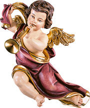 Marian cherub with trombone