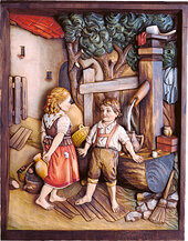 Relief "Kinder am Brunnen"