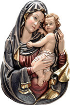 Half-length Madonna with child