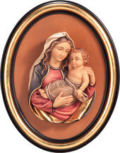 Half-length Madonna and frame