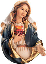 Immaculate Heart of Mary half-length portrait