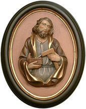Saint Joseph half length portrait with frame