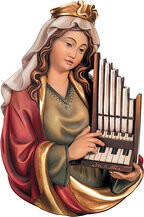 Saint Cecilia half length portrait