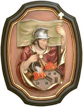 Saint Florian with frame