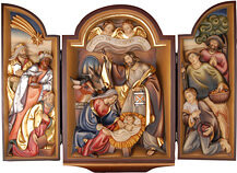 Triptych with crib