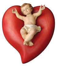 Heart with Jesus child