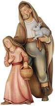 Shepherd with bunny and girl