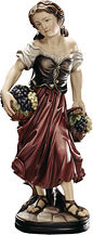 Girl with grapes