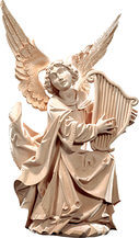 Genuflected angel with harp
