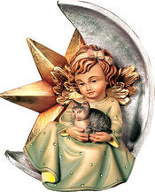 Angel with star and cat