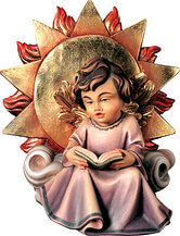 Angel with star and book