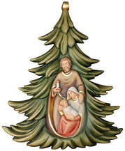 Christbaum mit Heiliger Familie Christbaum mit Heiliger Familie