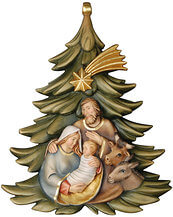 Christbaum mit Familie, Ochs & Esel Christbaum mit Familie, Ochs & Esel