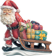 Santa Claus with sleigh