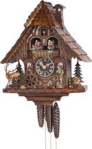 Cuckoo clock: The hunter and the deer (with carillon)